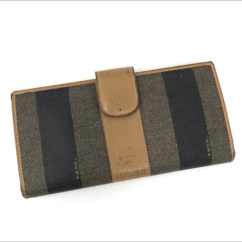 Vintage Fendi Pequin Bifold Wallet